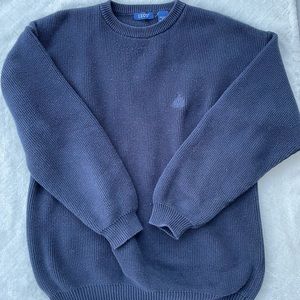 IZOD Navy Blue Chunky Knit Sweater
